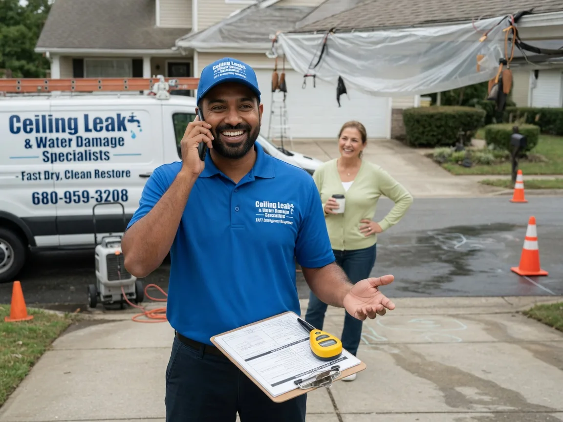 Ceiling Leak Cleanup Cove City, NC FAQs